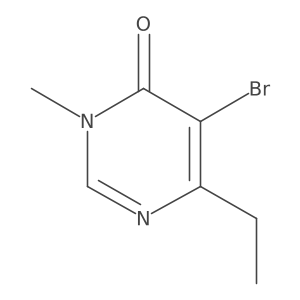 5-Bromo-6-ethyl-3-methyl-3,4-dihydropyrimidin-4-one结构式