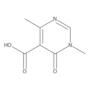 1,4-Dimethyl-6-oxo-1,6-dihydropyrimidine-5-carboxylic acid Structure