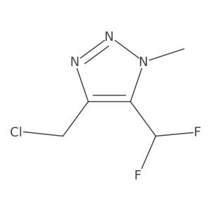 4-(chloromethyl)-5-(difluoromethyl)-1-methyl-1H-1,2,3-triazole Structure