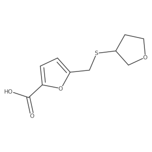 5-[(Oxolan-3-ylsulfanyl)methyl]furan-2-carboxylic acid Structure