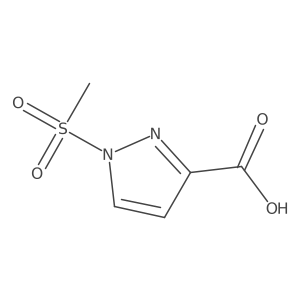 1-(Methylsulfonyl)-1H-pyrazole-3-carboxylic acid结构式