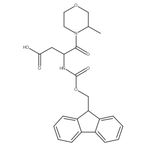 3-({[(9H-fluoren-9-yl)methoxy]carbonyl}amino)-4-(3-methylmorpholin-4-yl)-4-oxobutanoic acid结构式