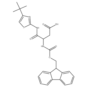 3-[(4-tert-butyl-1,3-thiazol-2-yl)carbamoyl]-3-({[(9H-fluoren-9-yl)methoxy]carbonyl}amino)propanoic acid Structure