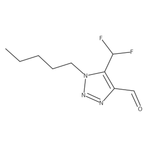 5-(difluoromethyl)-1-pentyl-1H-1,2,3-triazole-4-carbaldehyde Structure
