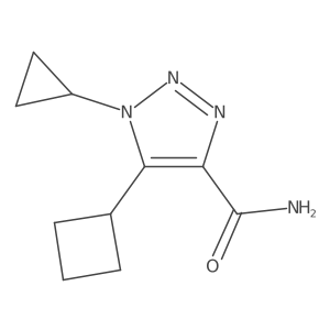 5-cyclobutyl-1-cyclopropyl-1H-1,2,3-triazole-4-carboxamide结构式