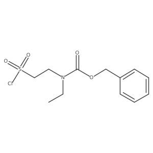 benzyl N-[2-(chlorosulfonyl)ethyl]-N-ethylcarbamate结构式