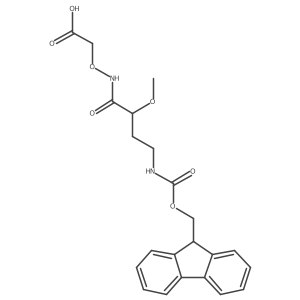 2-{[4-({[(9H-fluoren-9-yl)methoxy]carbonyl}amino)-2-methoxybutanamido]oxy}acetic acid Structure