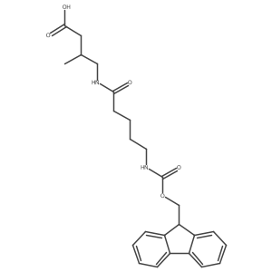 4-[5-({[(9H-fluoren-9-yl)methoxy]carbonyl}amino)pentanamido]-3-methylbutanoic acid Structure