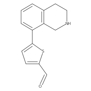 5-(1,2,3,4-Tetrahydroisoquinolin-8-yl)thiophene-2-carbaldehyde Structure