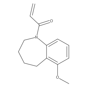 1-(6-Methoxy-2,3,4,5-tetrahydro-1-benzazepin-1-yl)prop-2-en-1-one结构式