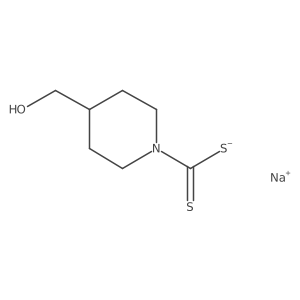 Sodium [4-(hydroxymethyl)piperidine-1-carbothioyl]sulfanide Structure