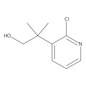 2-(2-Chloropyridin-3-yl)-2-methylpropan-1-ol结构式