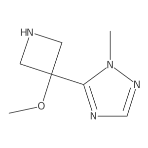 5-(3-methoxyazetidin-3-yl)-1-methyl-1H-1,2,4-triazole Structure