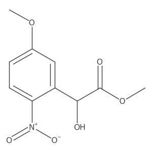 Methyl 2-hydroxy-2-(5-methoxy-2-nitrophenyl)acetate结构式