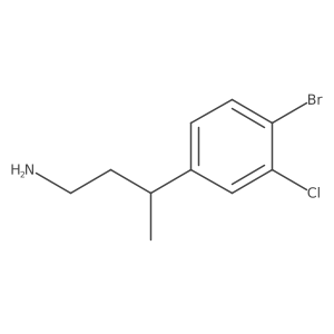 3-(4-Bromo-3-chlorophenyl)butan-1-amine结构式
