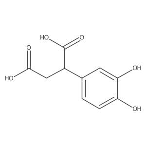 2-(3,4-Dihydroxyphenyl)butanedioic acid Structure