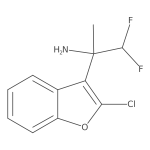 2-(2-Chloro-1-benzofuran-3-yl)-1,1-difluoropropan-2-amine Structure