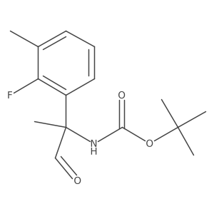 tert-butyl N-[2-(2-fluoro-3-methylphenyl)-1-oxopropan-2-yl]carbamate Structure