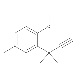 1-Methoxy-4-methyl-2-(2-methylbut-3-yn-2-yl)benzene Structure