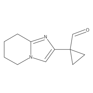 1-{5H,6H,7H,8H-imidazo[1,2-a]pyridin-2-yl}cyclopropane-1-carbaldehyde结构式