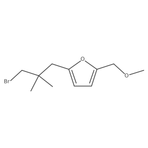 2-(3-Bromo-2,2-dimethylpropyl)-5-(methoxymethyl)furan Structure