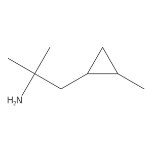 2-Methyl-1-(2-methylcyclopropyl)propan-2-amine Structure