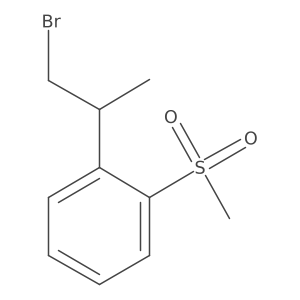 1-(1-Bromopropan-2-yl)-2-methanesulfonylbenzene结构式