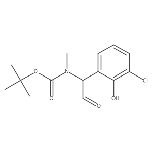 tert-butyl N-[1-(3-chloro-2-hydroxyphenyl)-2-oxoethyl]-N-methylcarbamate Structure