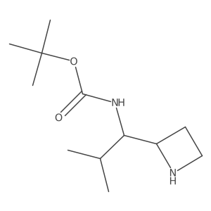 tert-butyl N-[1-(azetidin-2-yl)-2-methylpropyl]carbamate Structure