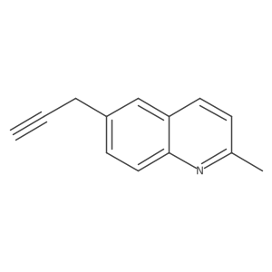 2-Methyl-6-(prop-2-yn-1-yl)quinoline结构式