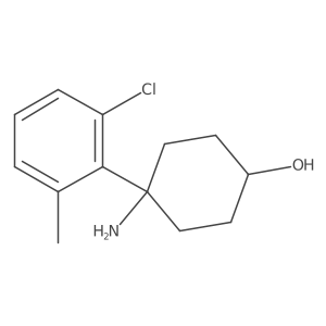 4-Amino-4-(2-chloro-6-methylphenyl)cyclohexan-1-ol Structure