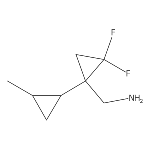 [2,2-Difluoro-1-(2-methylcyclopropyl)cyclopropyl]methanamine Structure