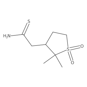 2-(2,2-Dimethyl-1,1-dioxo-1lambda6-thiolan-3-yl)ethanethioamide Structure
