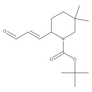 Tert-butyl 5,5-dimethyl-2-(3-oxoprop-1-en-1-yl)piperidine-1-carboxylate Structure