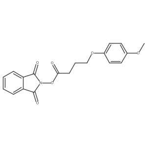 1,3-dioxo-2,3-dihydro-1H-isoindol-2-yl 4-(4-methoxyphenoxy)butanoate结构式