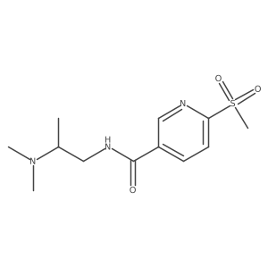 N-[(2S)-2-(Dimethylamino)propyl]-6-methylsulfonylpyridine-3-carboxamide结构式