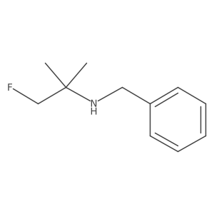 Benzyl(1-fluoro-2-methylpropan-2-yl)amine Structure