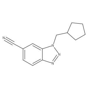 1-(cyclopentylmethyl)-1H-1,2,3-benzotriazole-6-carbonitrile结构式