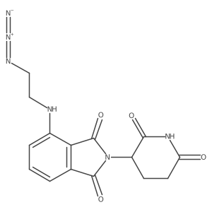Pomalidomide 4'-alkylC2-azide Structure