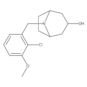 8-[(2-Chloro-3-methoxyphenyl)methyl]-8-azabicyclo[3.2.1]octan-3-ol结构式