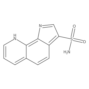 1H-pyrrolo[3,2-h]quinoline-3-sulfonamide结构式