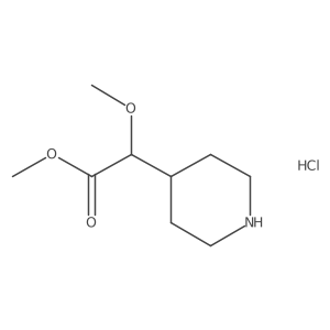 Methyl 2-methoxy-2-piperidin-4-ylacetate;hydrochloride Structure