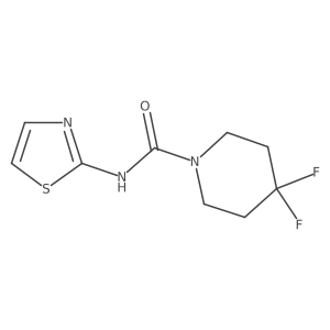 4,4-Difluoro-N-(1,3-thiazol-2-yl)piperidine-1-carboxamide Structure