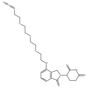 Lenalidomide-PEG3-C2-azide结构式