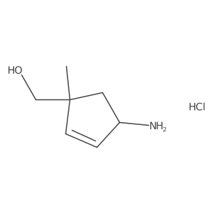 ((1S,4R)-4-Amino-1-methylcyclopent-2-en-1-yl)methanol hydrochloride Structure