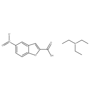 Triethylammonium 5-nitrobenzofuran-2-carboxylate结构式