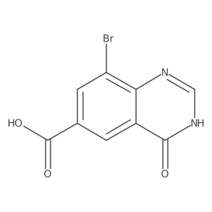 8-Bromo-4-hydroxyquinazoline-6-carboxylic acid Structure