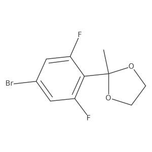 2-(4-Bromo-2,6-difluorophenyl)-2-methyl-1,3-dioxolane结构式