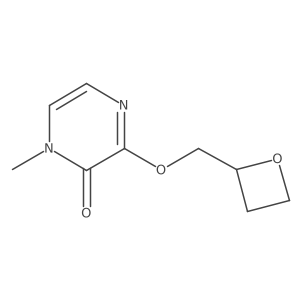 1-Methyl-3-[(oxetan-2-yl)methoxy]-1,2-dihydropyrazin-2-one Structure