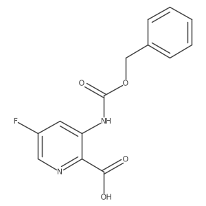 3-{[(Benzyloxy)carbonyl]amino}-5-fluoropyridine-2-carboxylic acid Structure